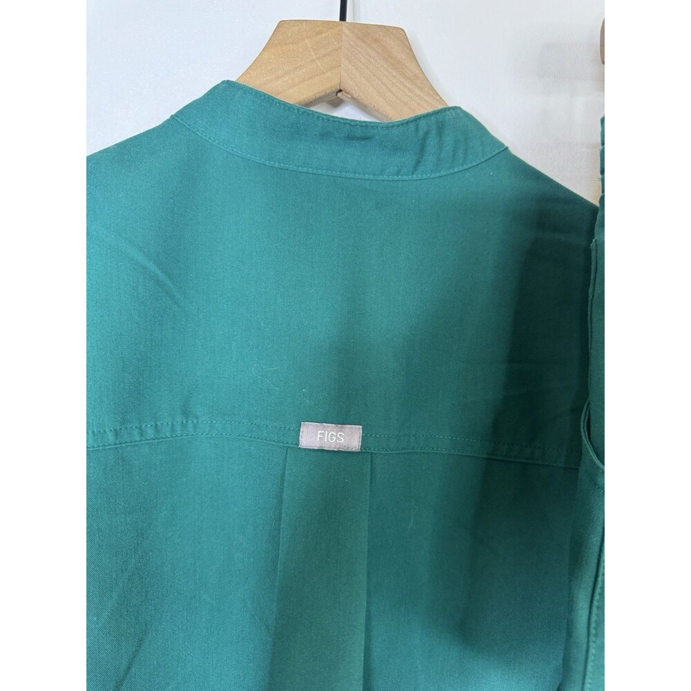 FIGS Women’s Green Set High Waisted Yola Skinny Scrub, Rafaella Oversized Top XS - Picture 5 of 13